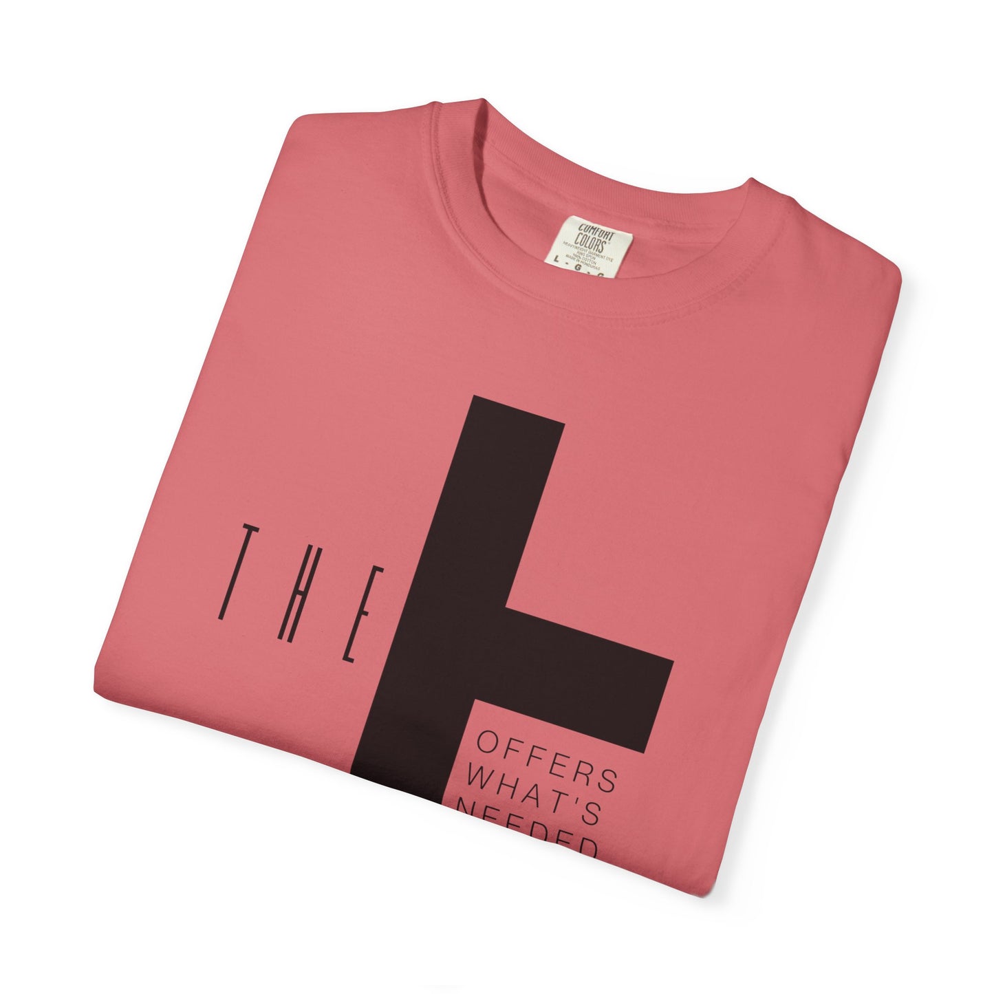 Adult T-Town Christian Black Letters & Cross
