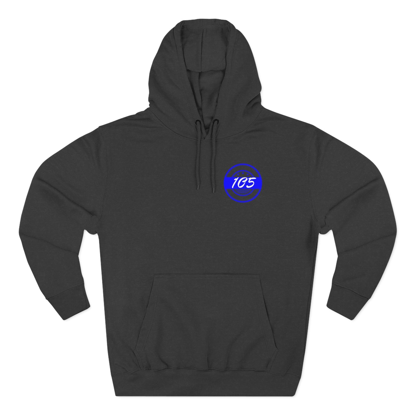 Adult 105 Christian Blue and White Letters Hoodie