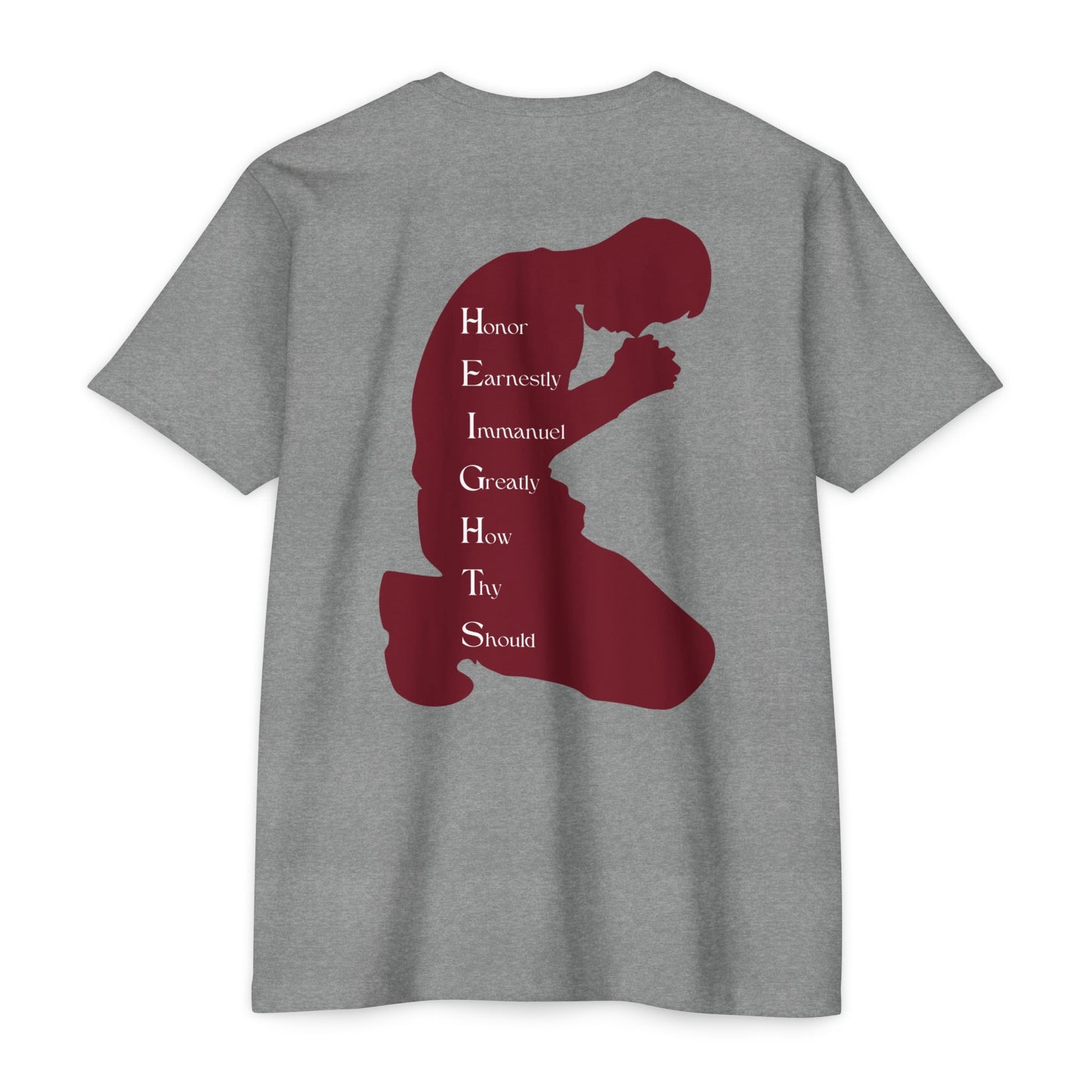Heights Christian Marron Letters & Image Blended