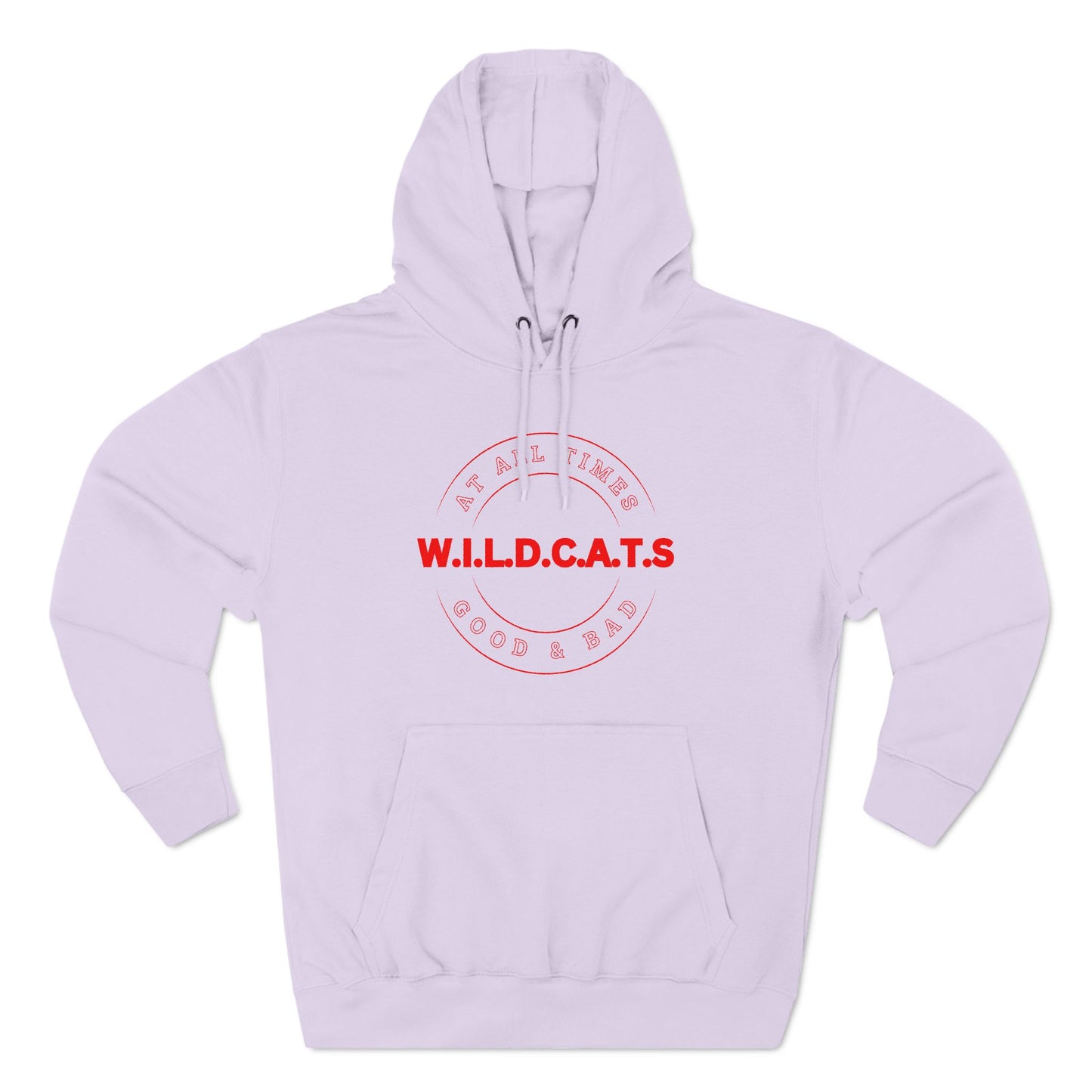 Wildcats Christian Red Letters & Picture Hoodie