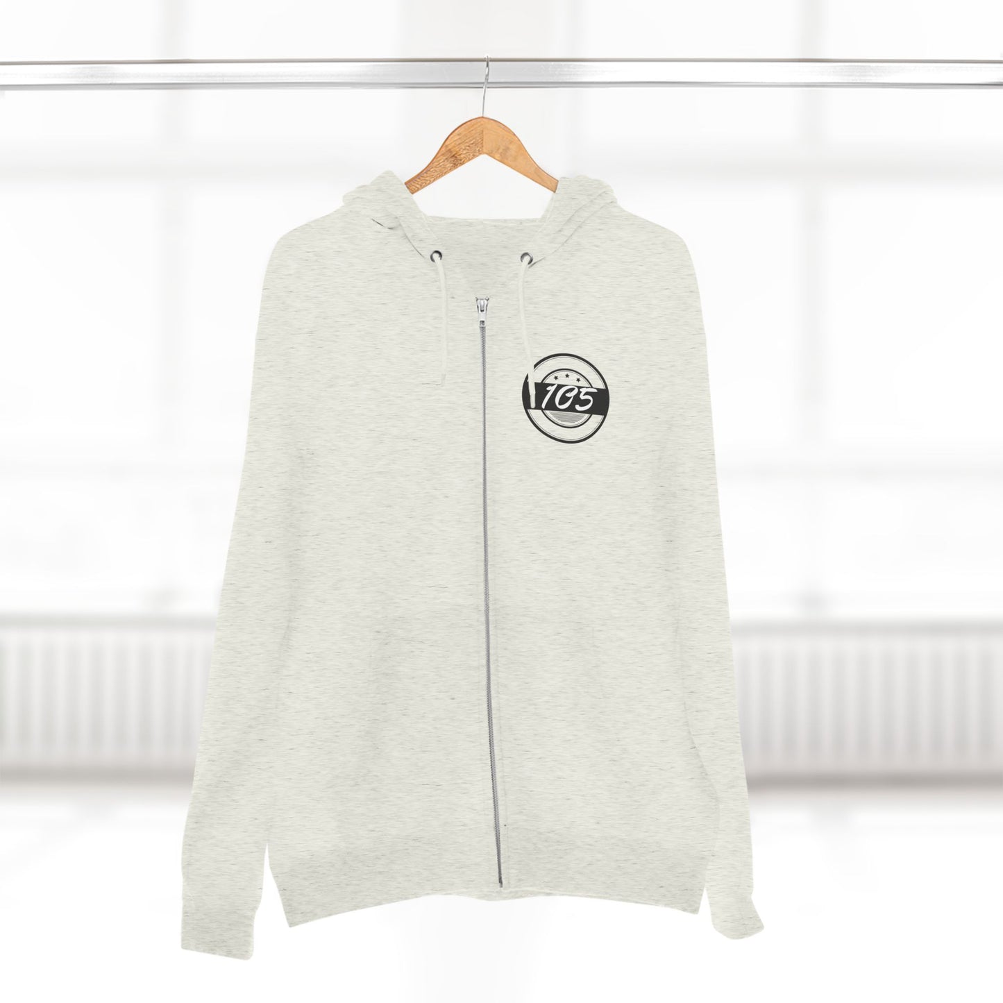 Adult 105 Christian Black and White Letters Hoodie Zipper