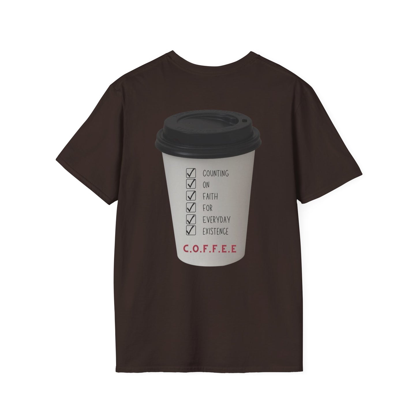 Adult Coffee Christian White Letters & Image