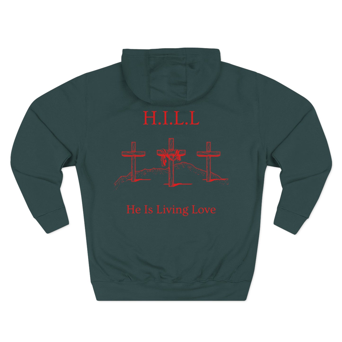 Hill Christian Red Words Hoodie