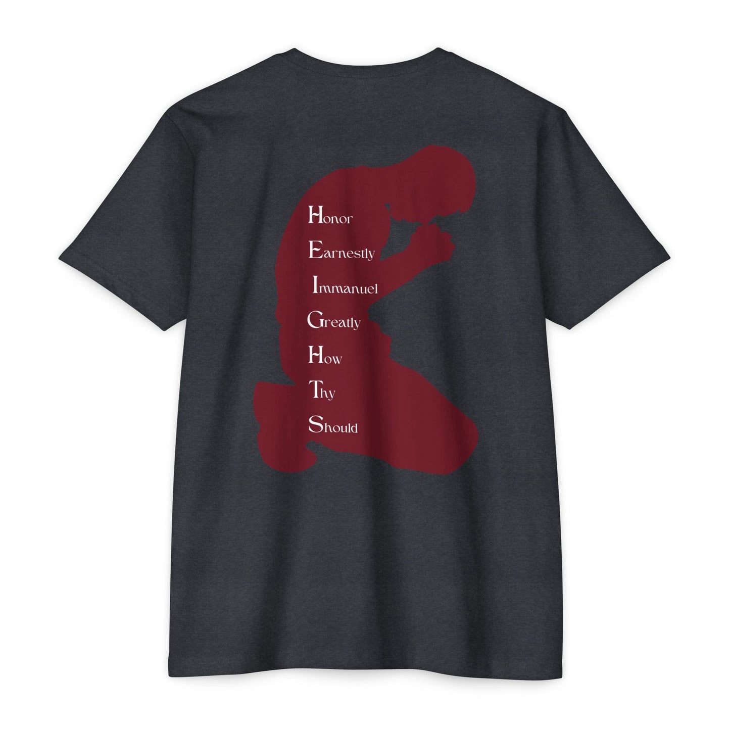 Heights Christian Marron Letters & Image Blended