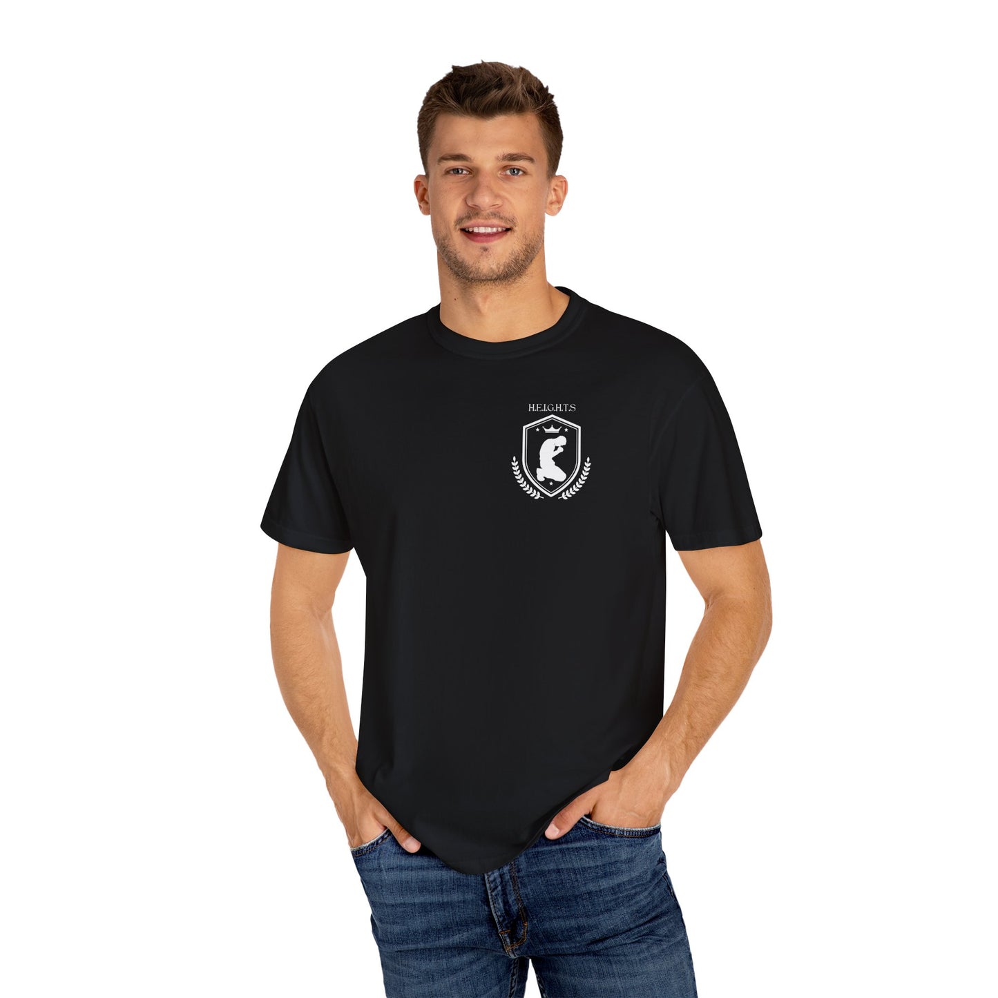 Heights Christian White Letters & Image