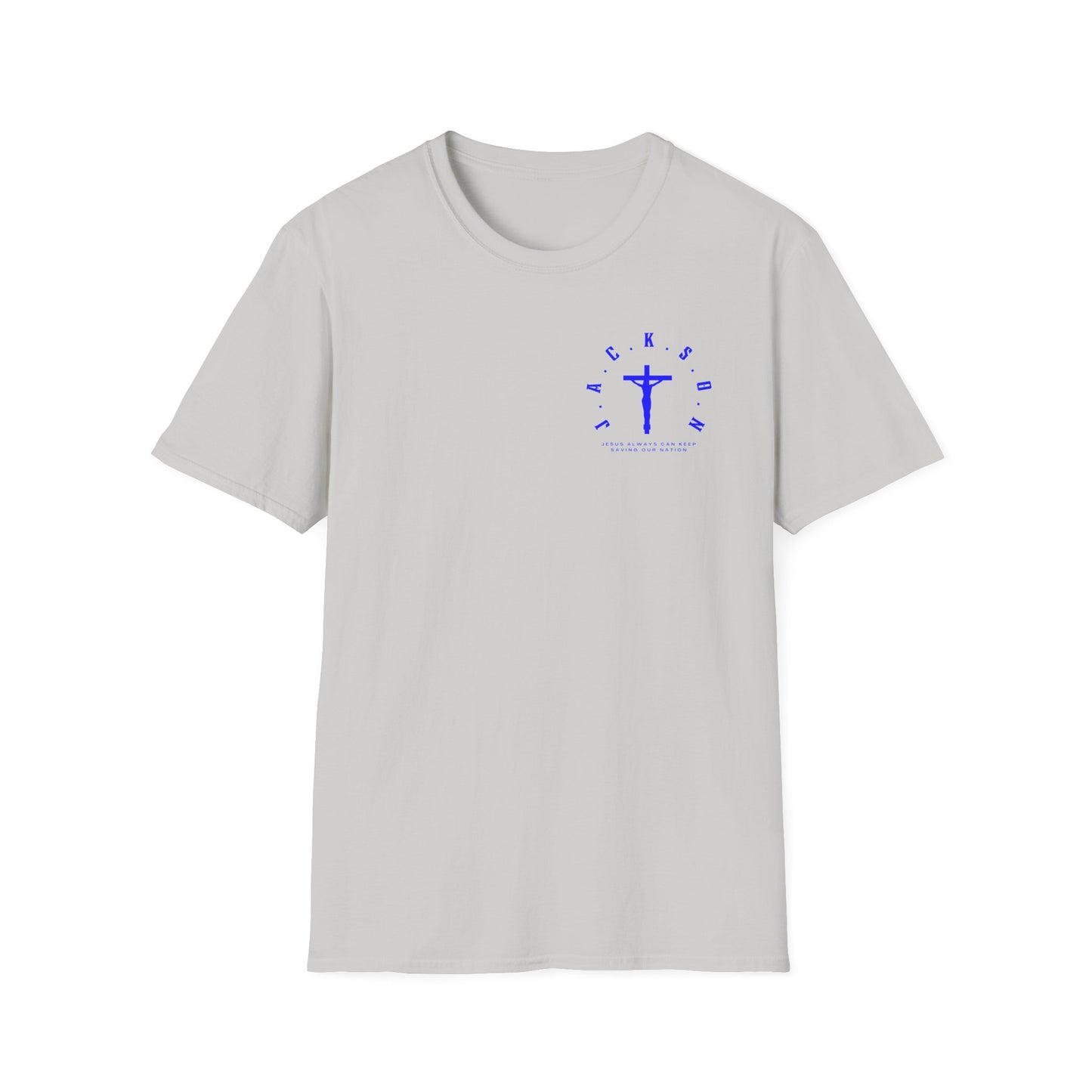 Jackson Believing Christian Blue Letters & Cross