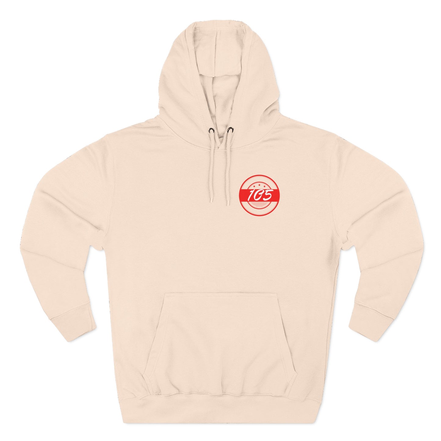 Adult 105 Christian Red and White Letters Hoodie