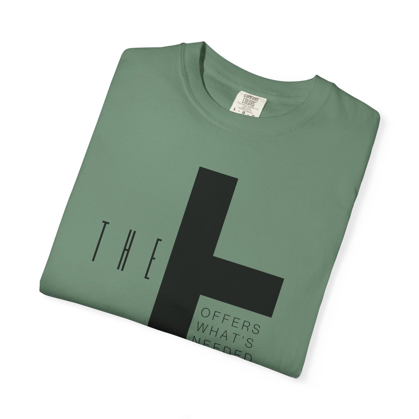 Adult T-Town Christian Black Letters & Cross