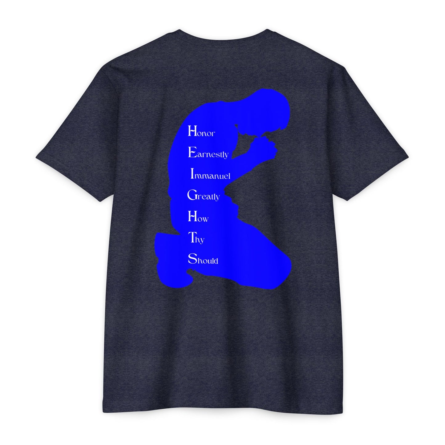 Heights Christian Blue Letters & Image Blended