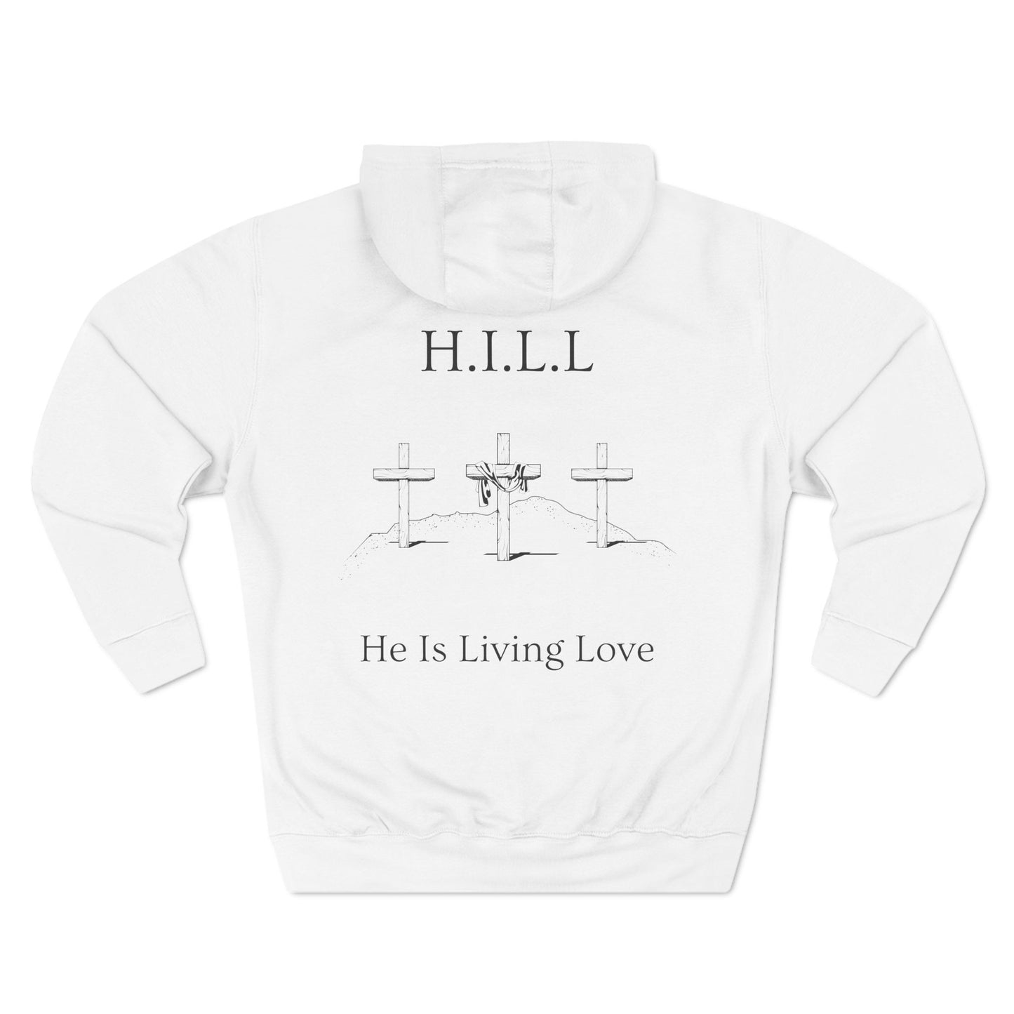 Hill Christian Black Words Hoodie