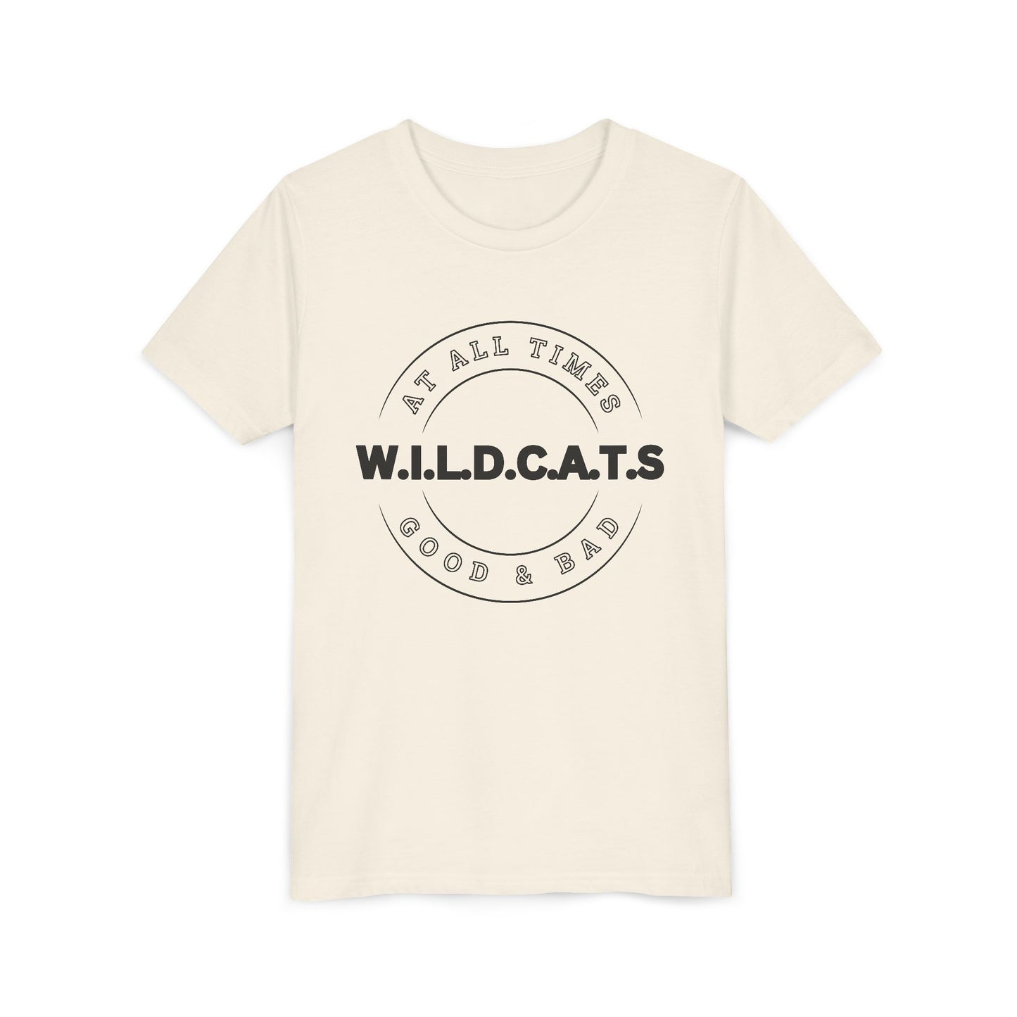 Youth Wildcats Christian Black Letters & Picture