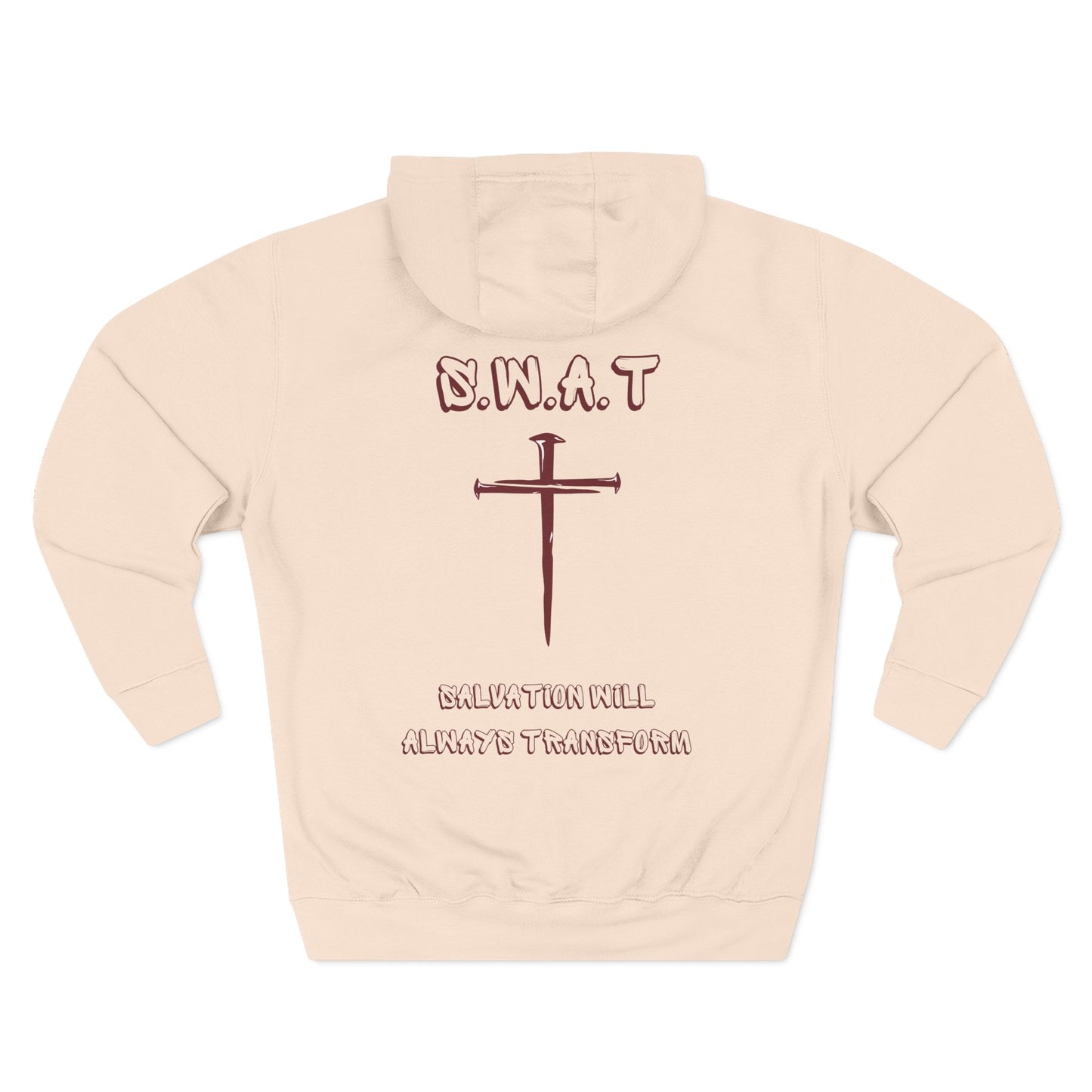 Swat Christian Marron Words Hoodie