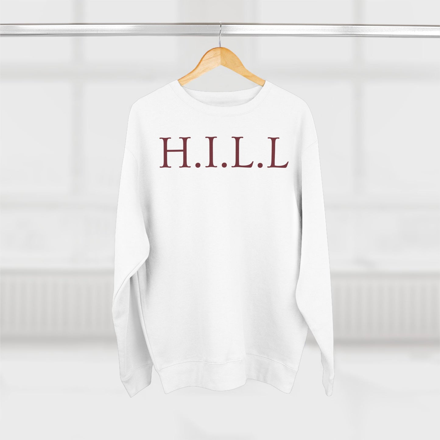 Hill Christian Marron Words Crewneck
