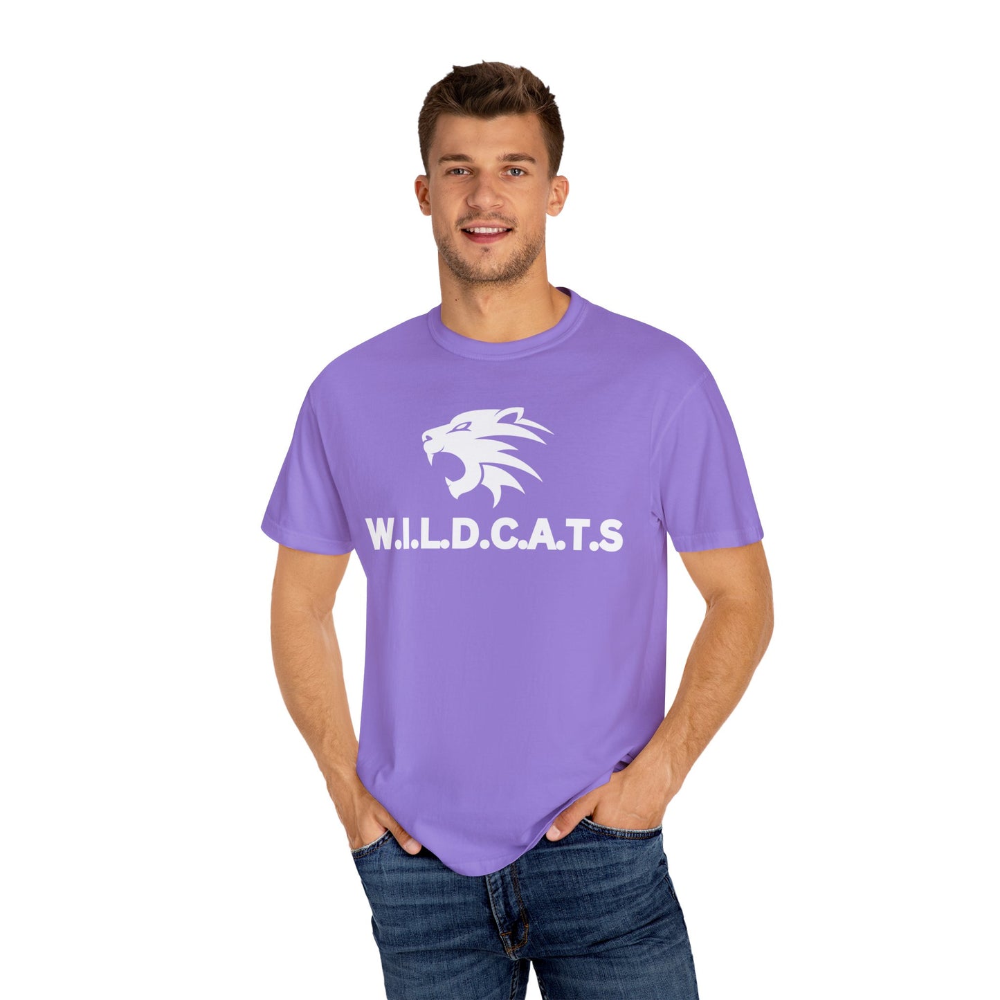 Wildcats Christian White Letters & Image Specialty