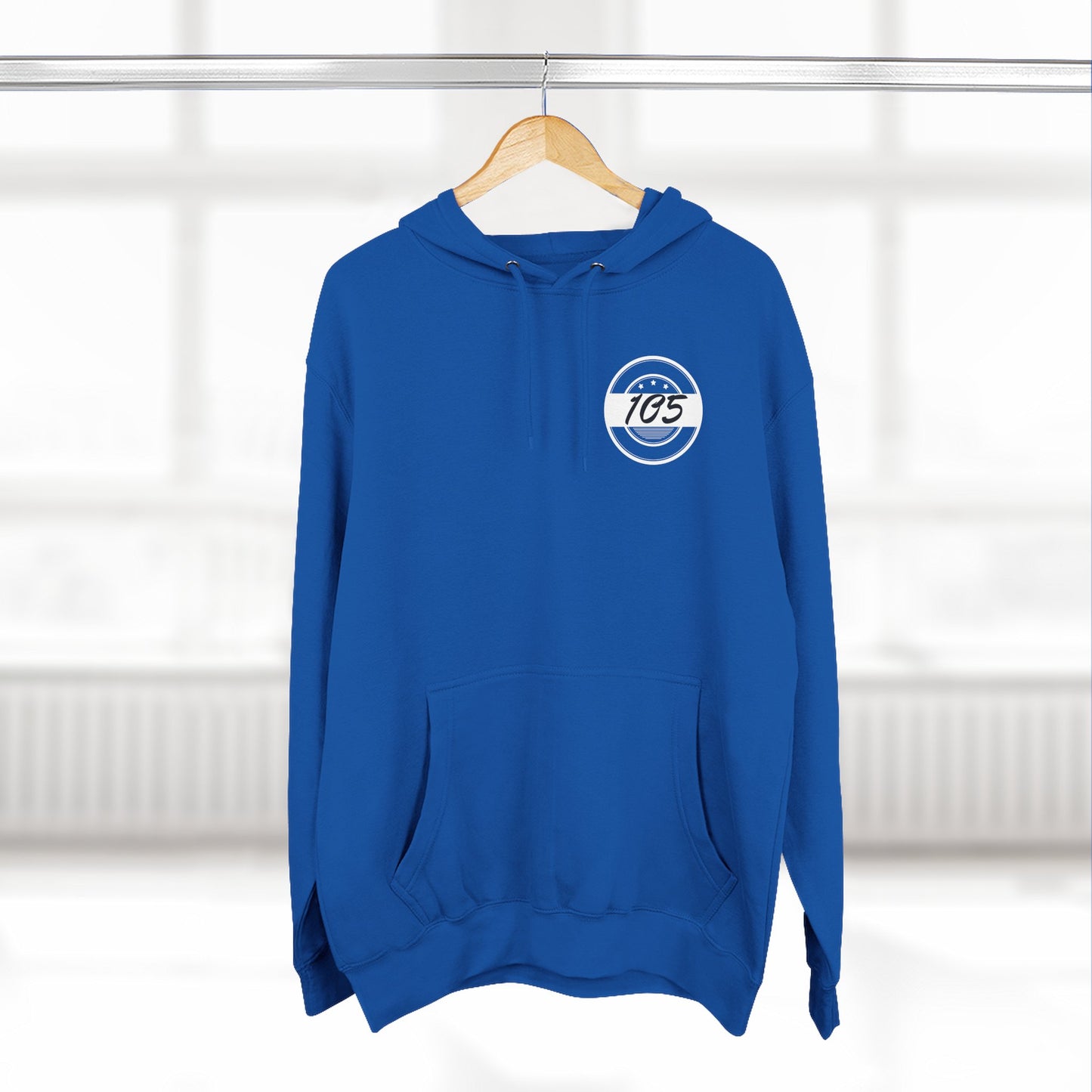 Adult 105 Christian White and Black Letters Hoodie