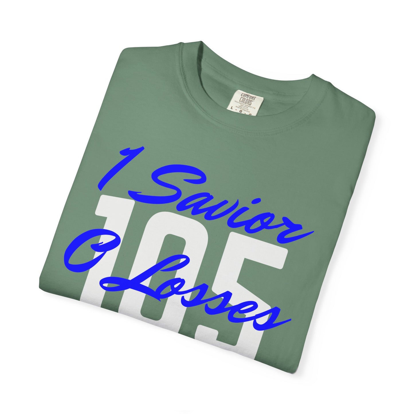 Adult 105 Christian Blue and White Letters