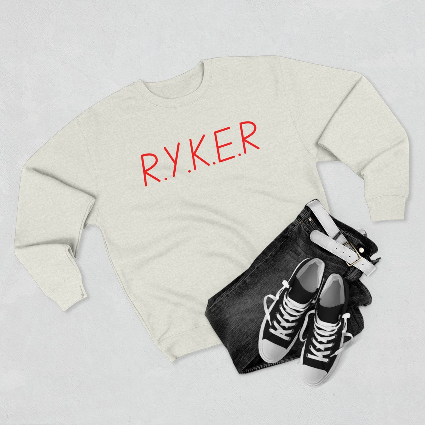 RYKER Christian Red Letters Crewneck
