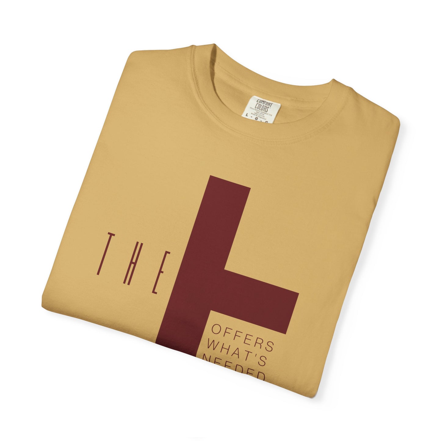 Adult T-Town Christian Marron Letters & Cross
