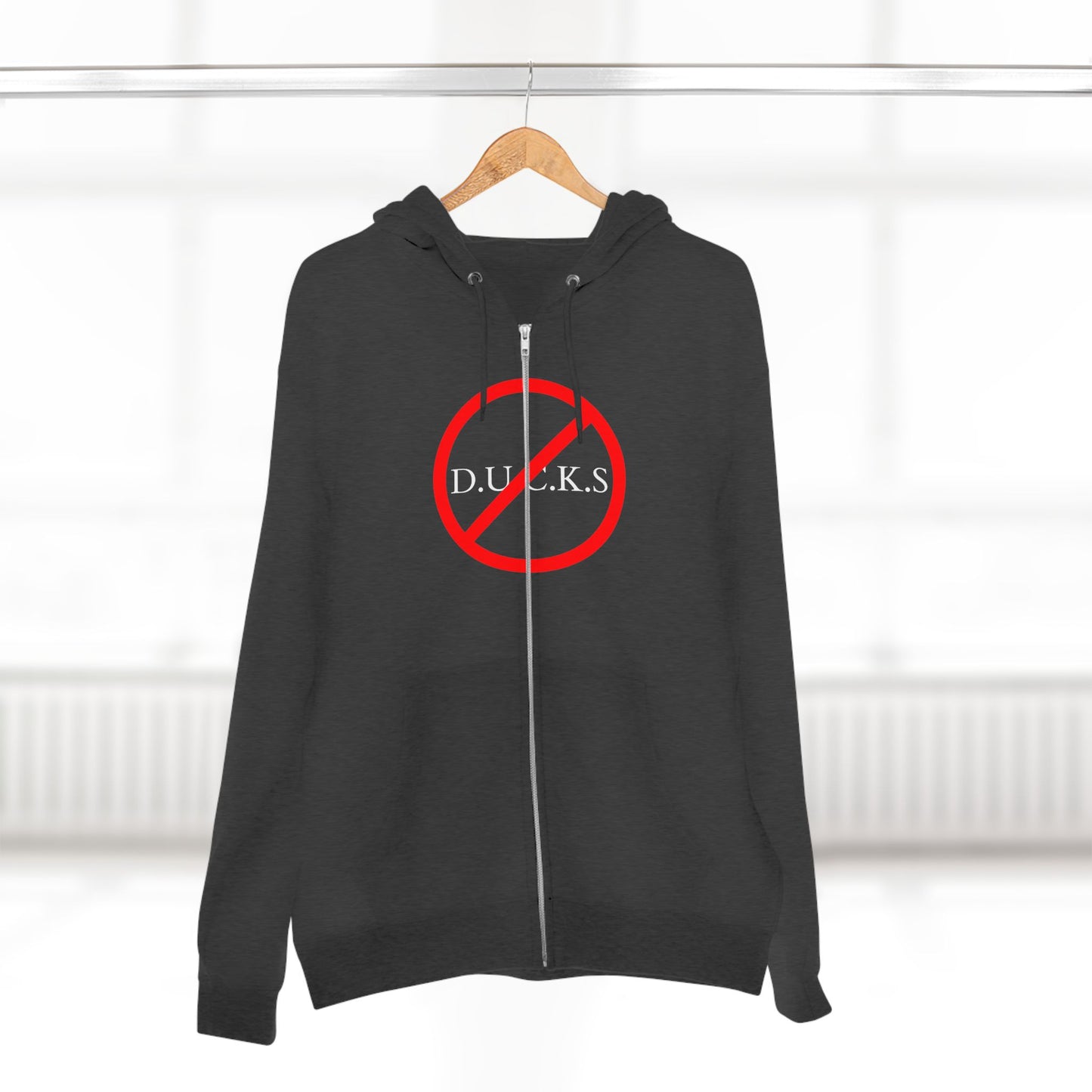 Ducks Christian White Words Hoodie Zipper
