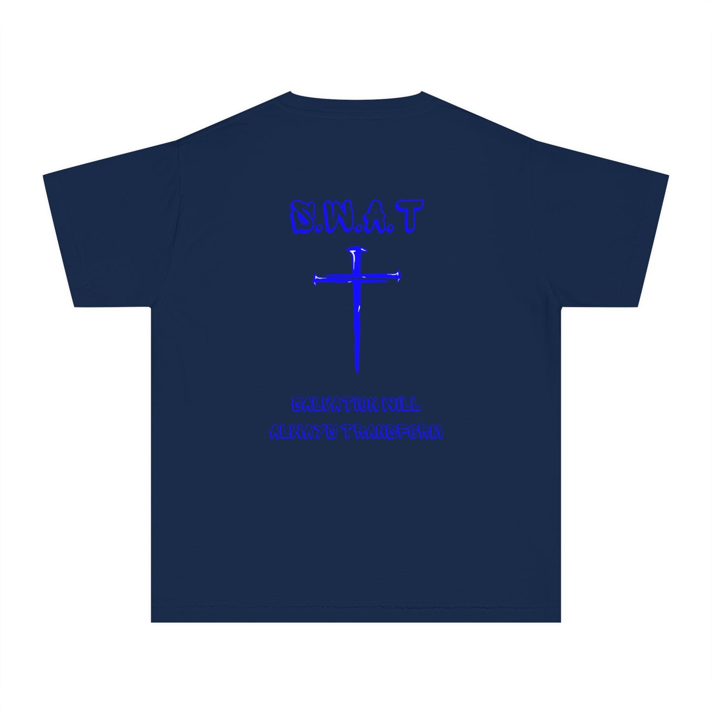 Youth Swat Christian Blue Words