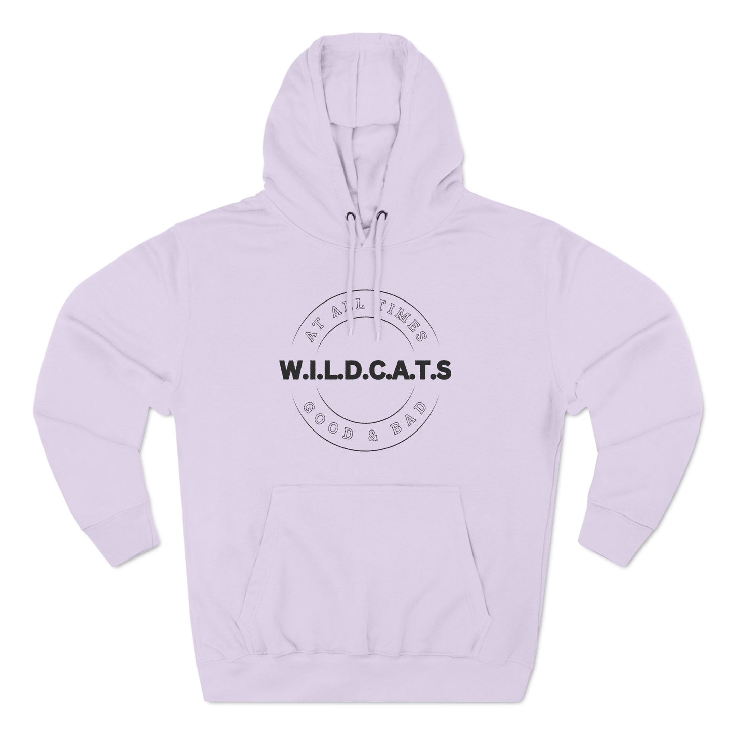 Wildcats Christian Black Letters & Picture Hoodie