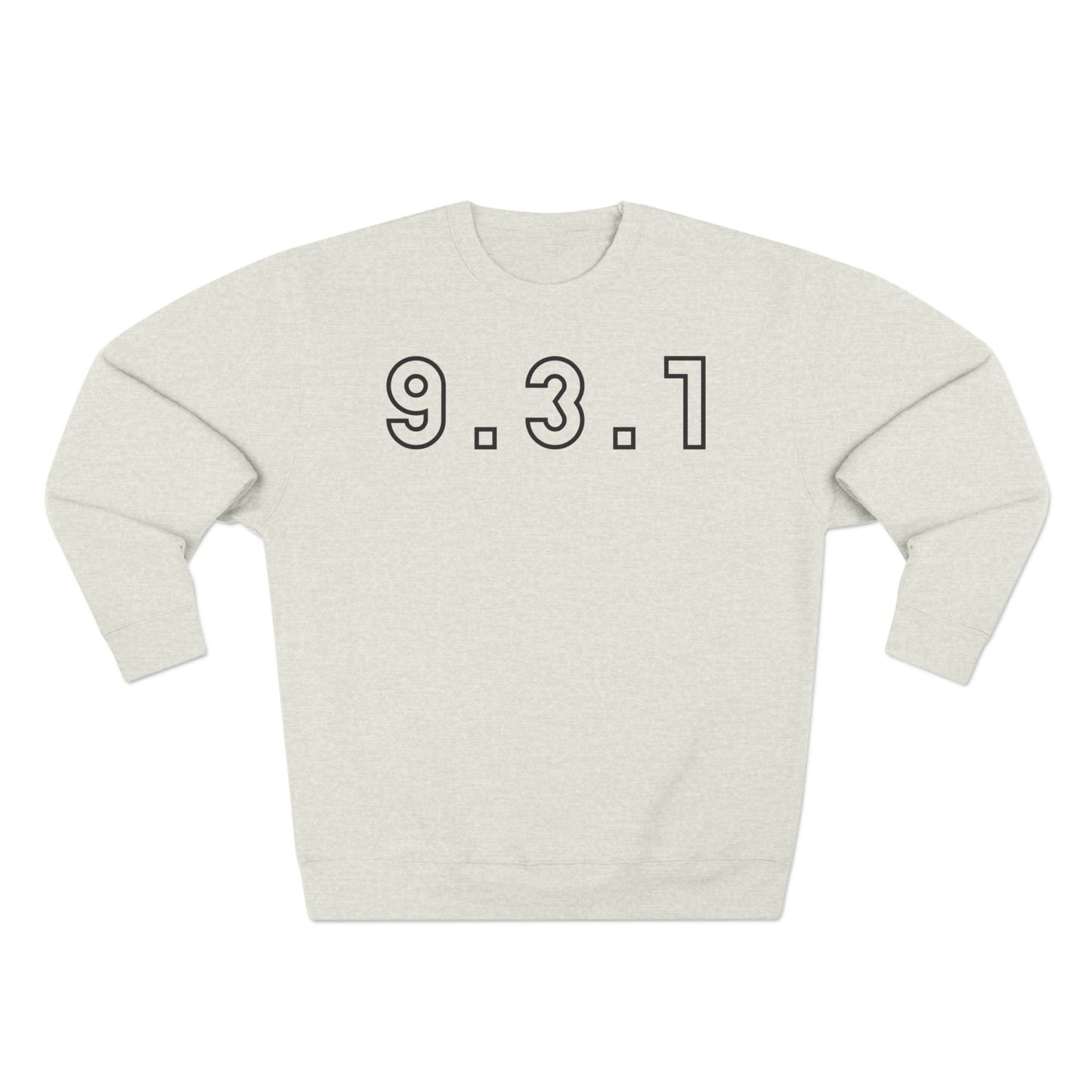 931 Crewneck Black Words