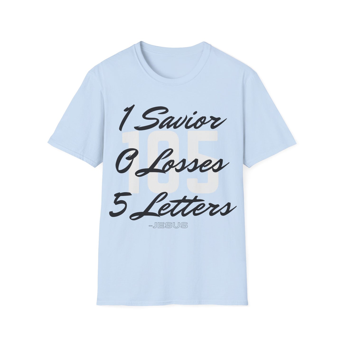 Adult 105 Christian Black and White Letters