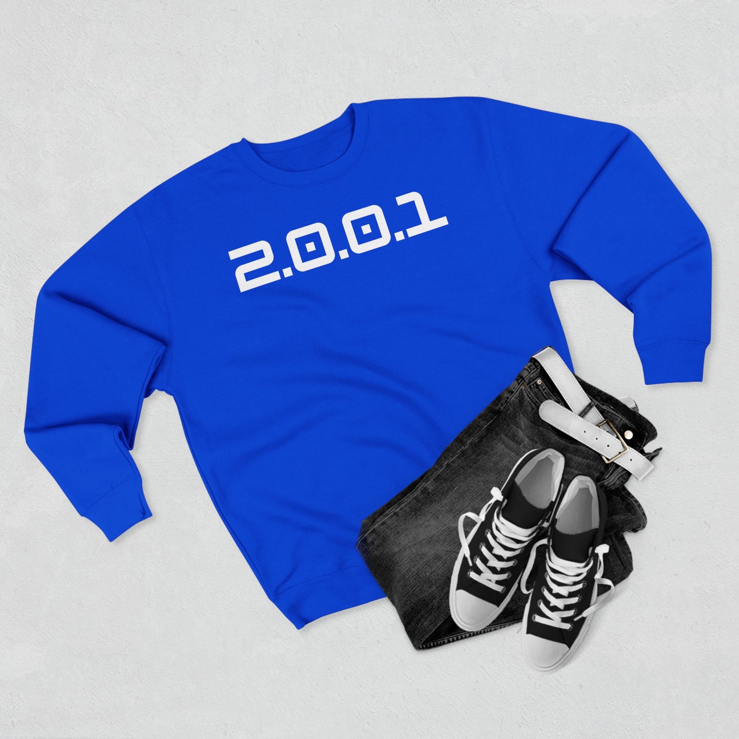 2001 Christian Crewneck White Words