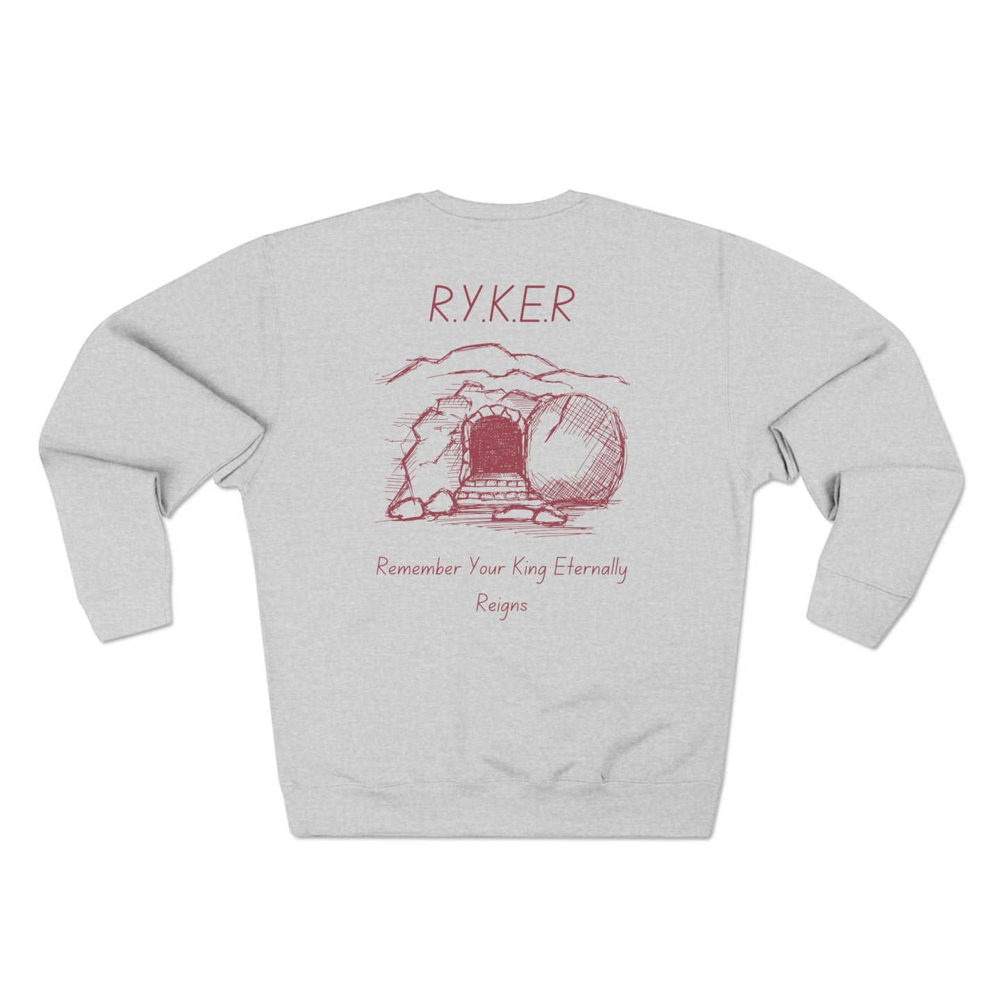 RYKER Christian Marron Letters Crewneck