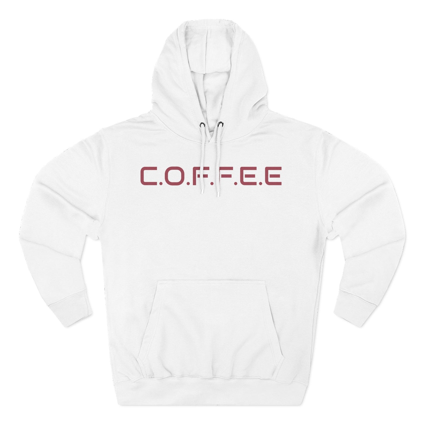 Adult Coffee Christian Marron Words Only Hoodie