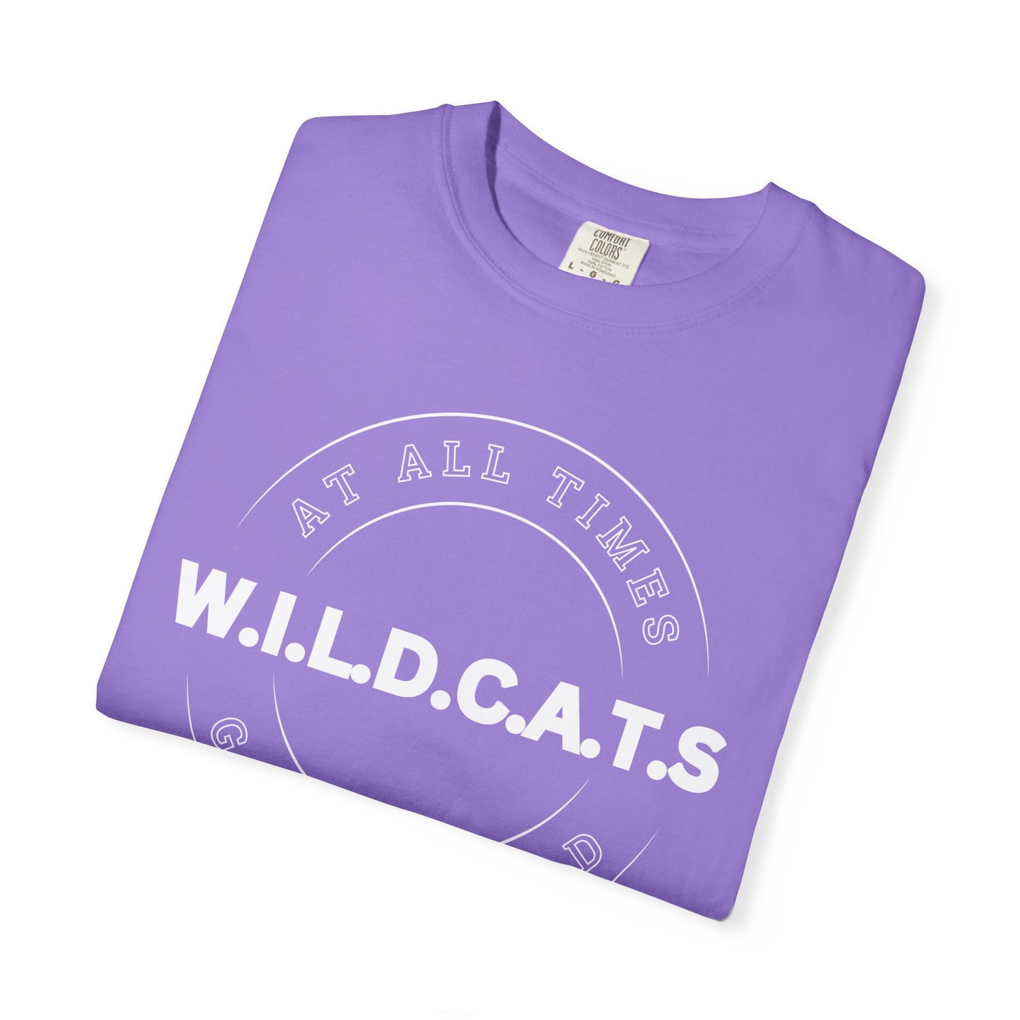 Wildcats Christian White Letters & Picture