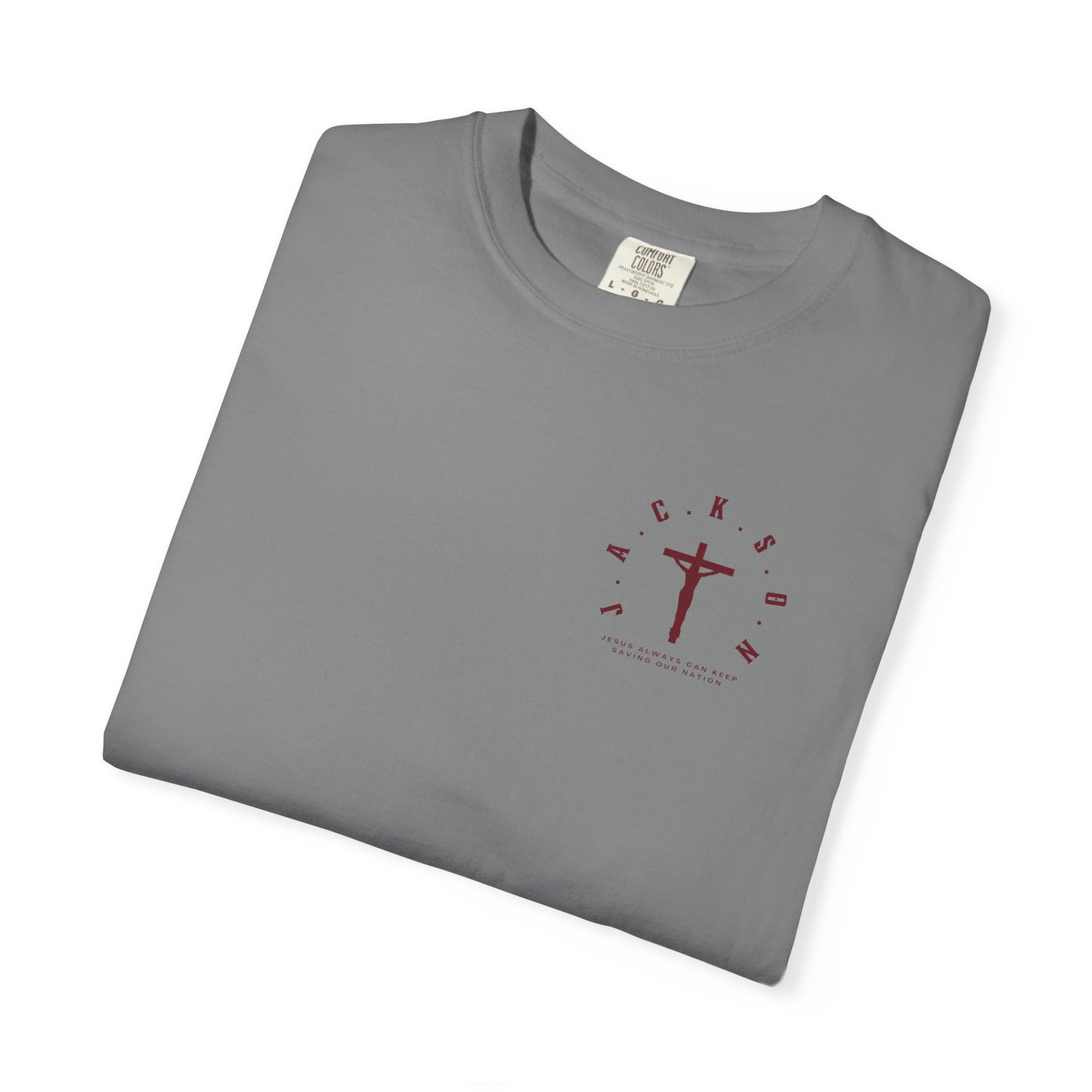 Jackson Believing Christian Marron Letters & Cross