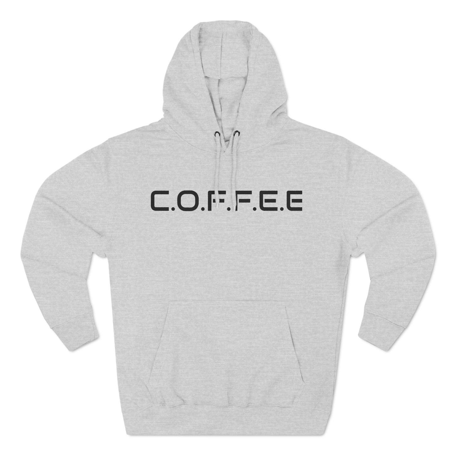 Adult Coffee Christian Black Words Only Hoodie