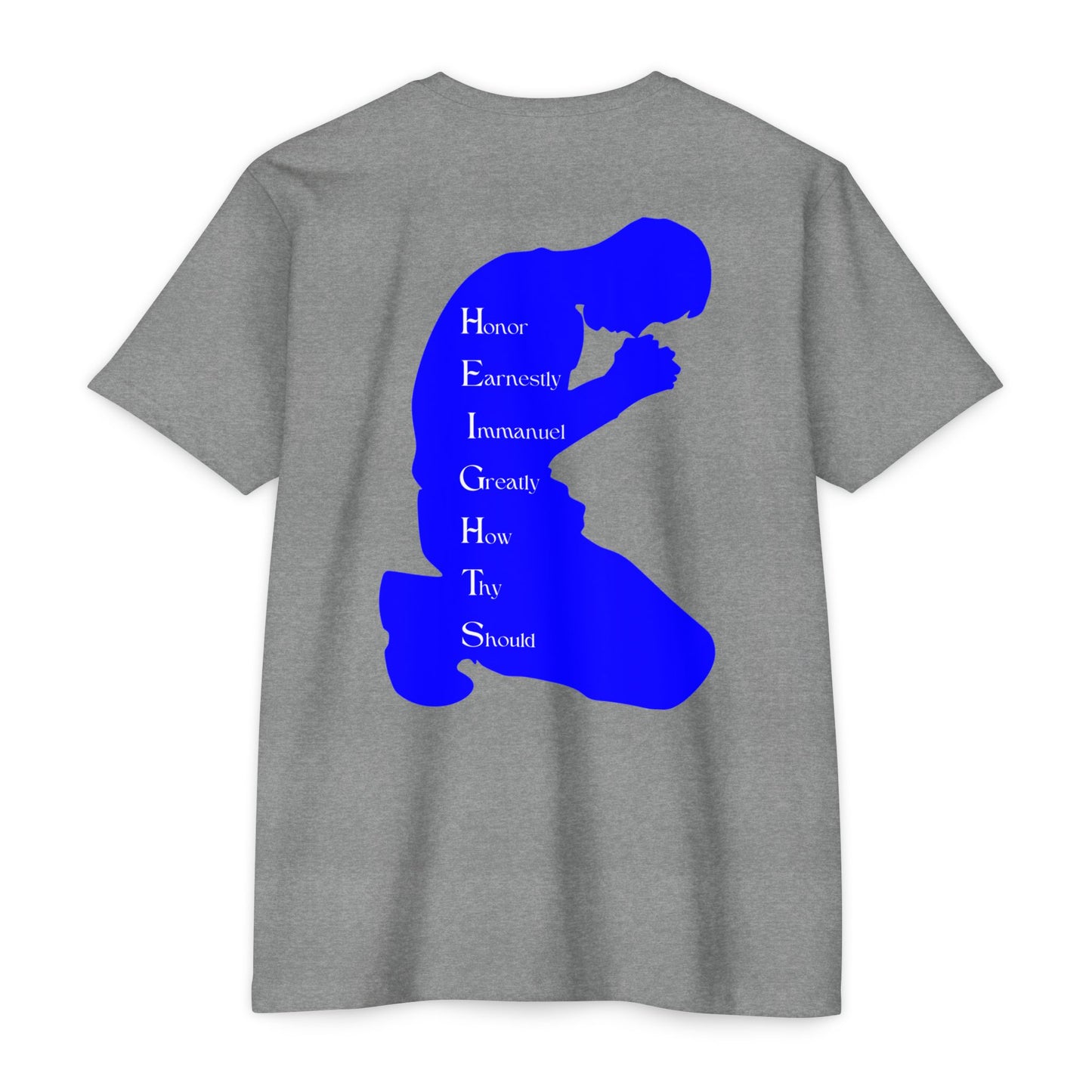 Heights Christian Blue Letters & Image Blended