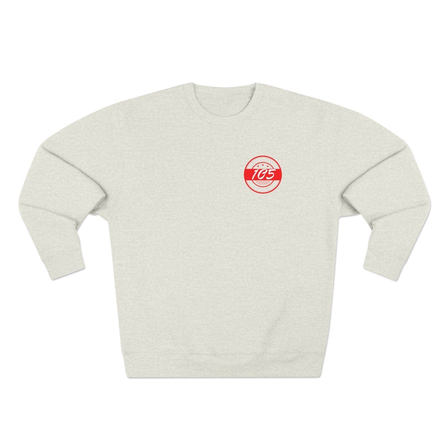 Adult 105 Christian Red and White Letters Crewneck