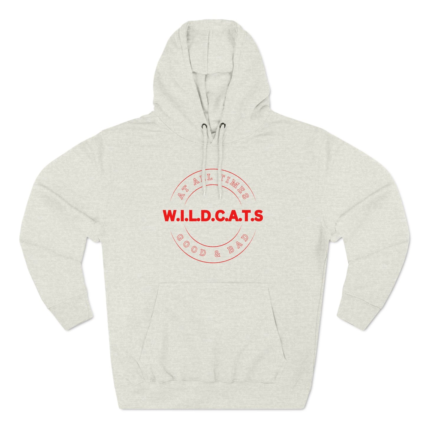 Wildcats Christian Red Letters & Picture Hoodie