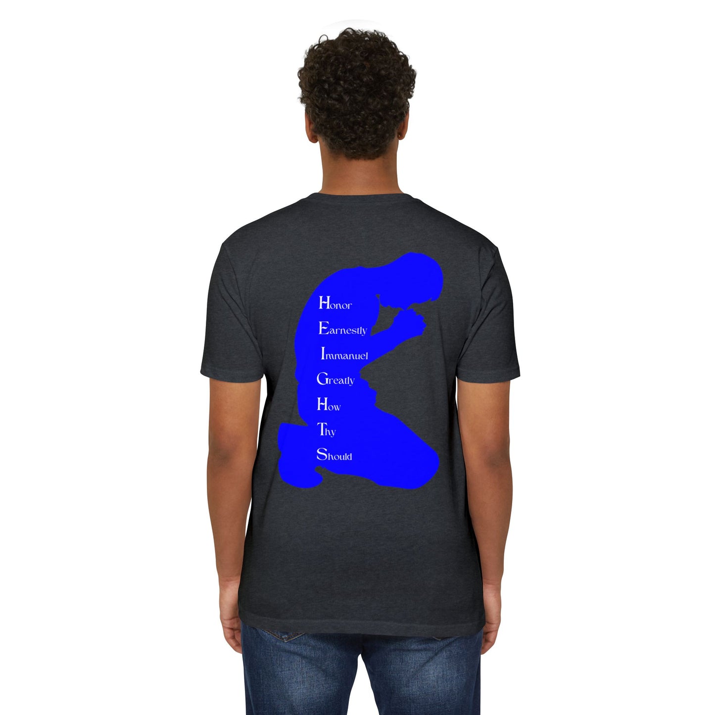 Heights Christian Blue Letters & Image Blended