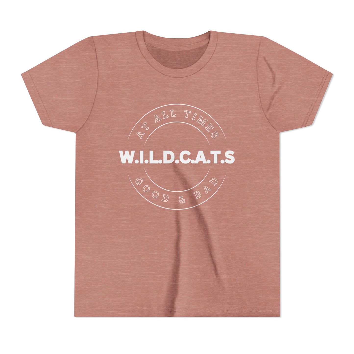 Youth Wildcats Christian White Letters & Picture