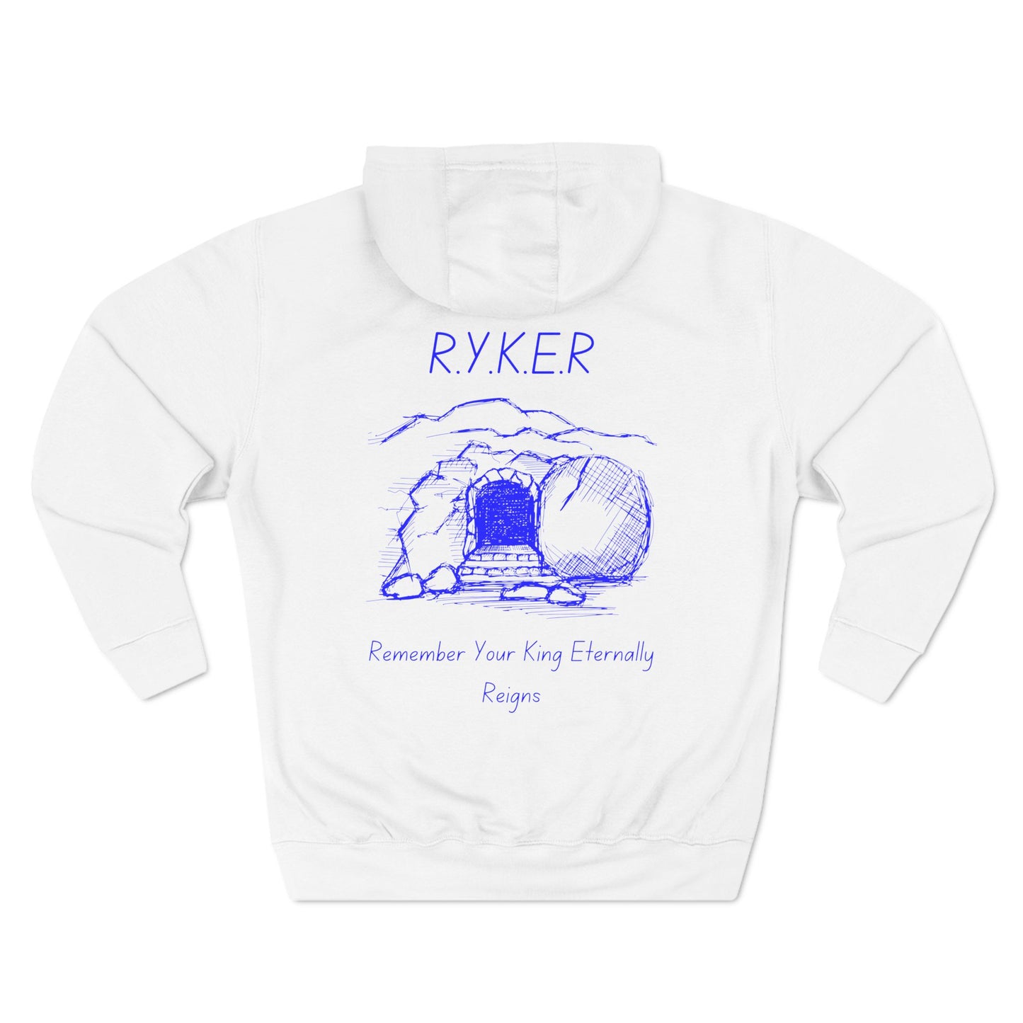 RYKER Christian Blue Letters Hoodie