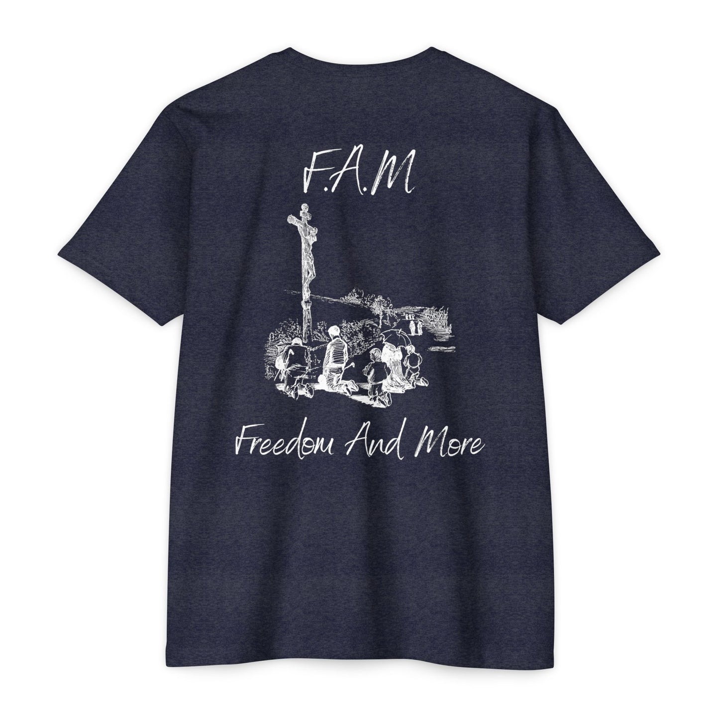 Fam Christian White Letters & Image Blended