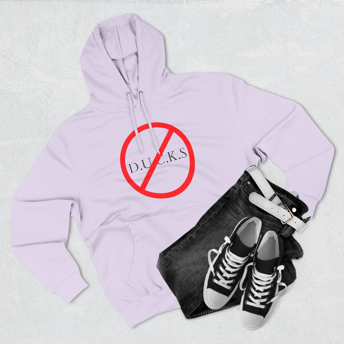 Ducks Christian Black Words Hoodie
