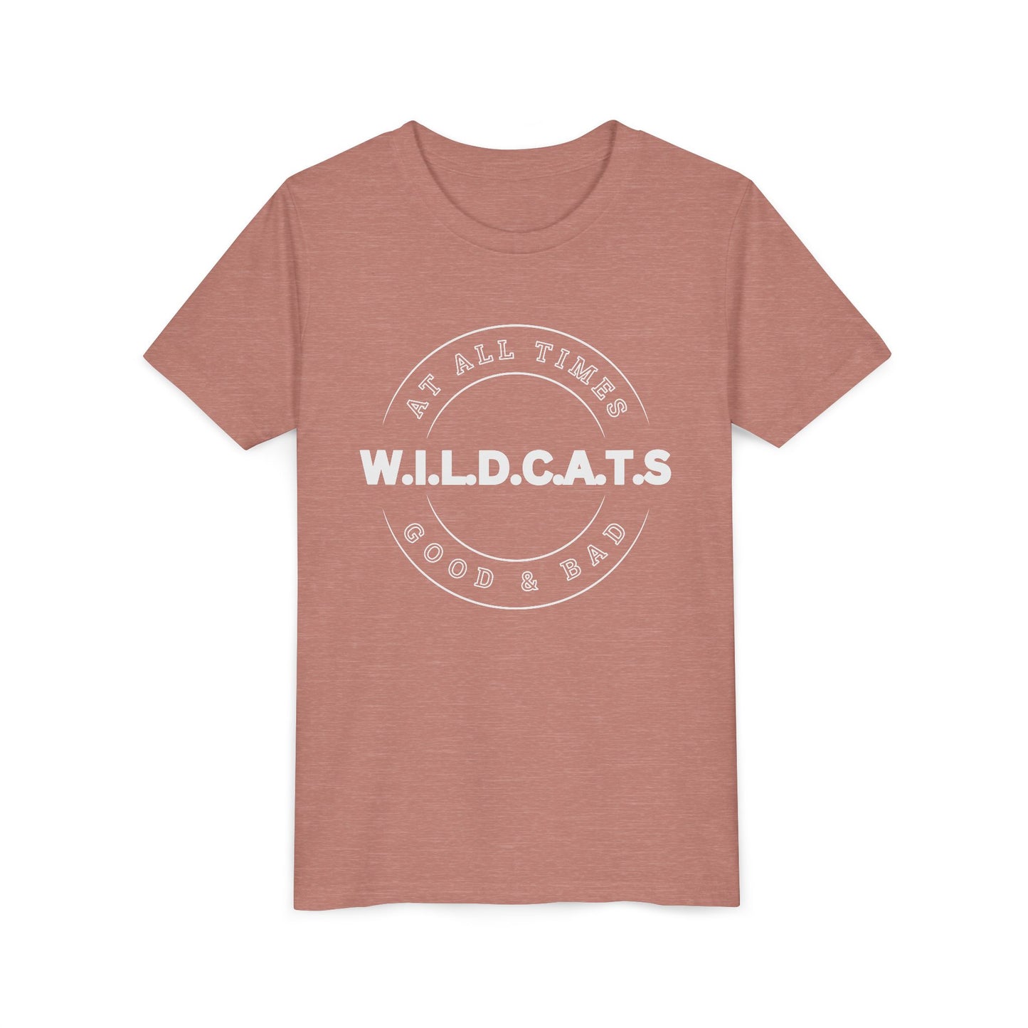 Youth Wildcats Christian White Letters & Picture