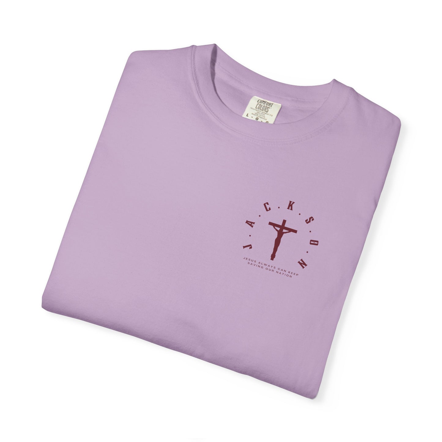 Jackson Believing Christian Marron Letters & Cross