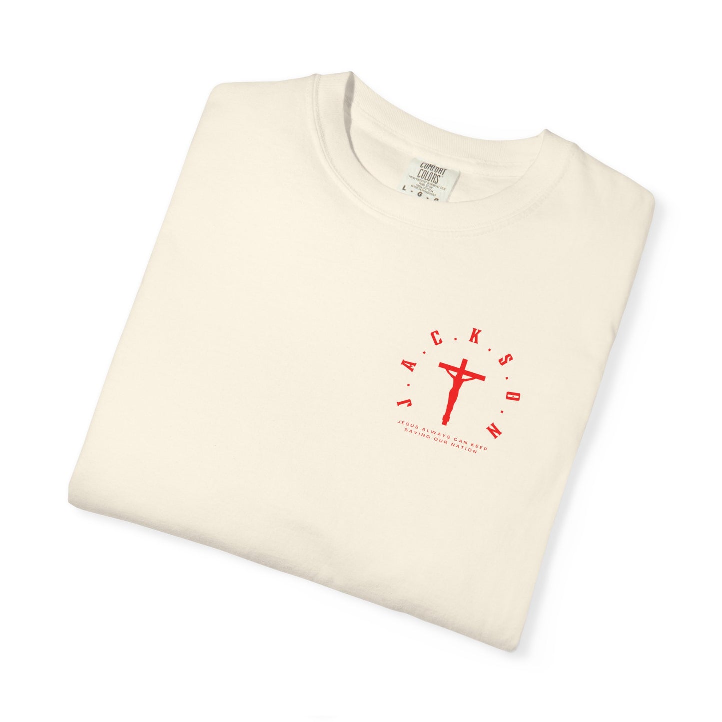 Jackson Believing Christian Red Letters & Cross