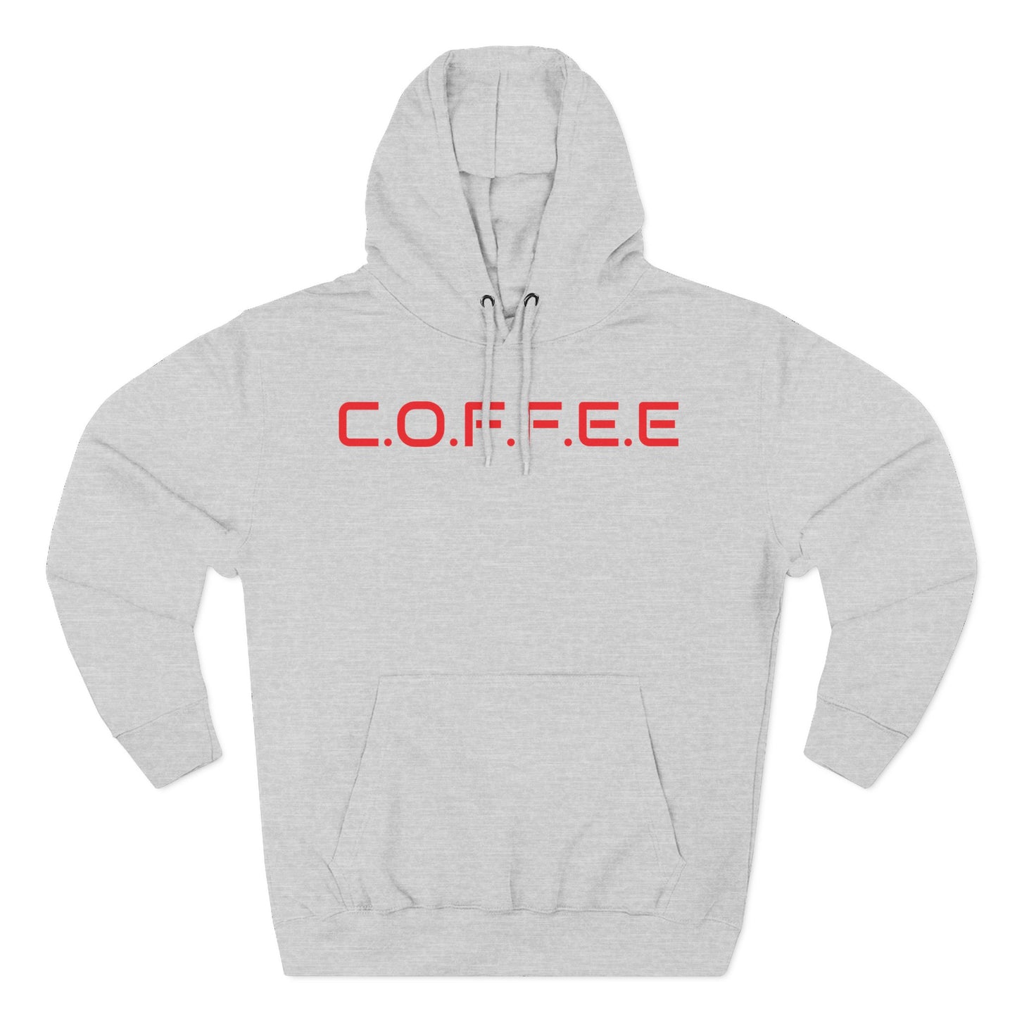 Adult Coffee Christian Red Words Only Hoodie