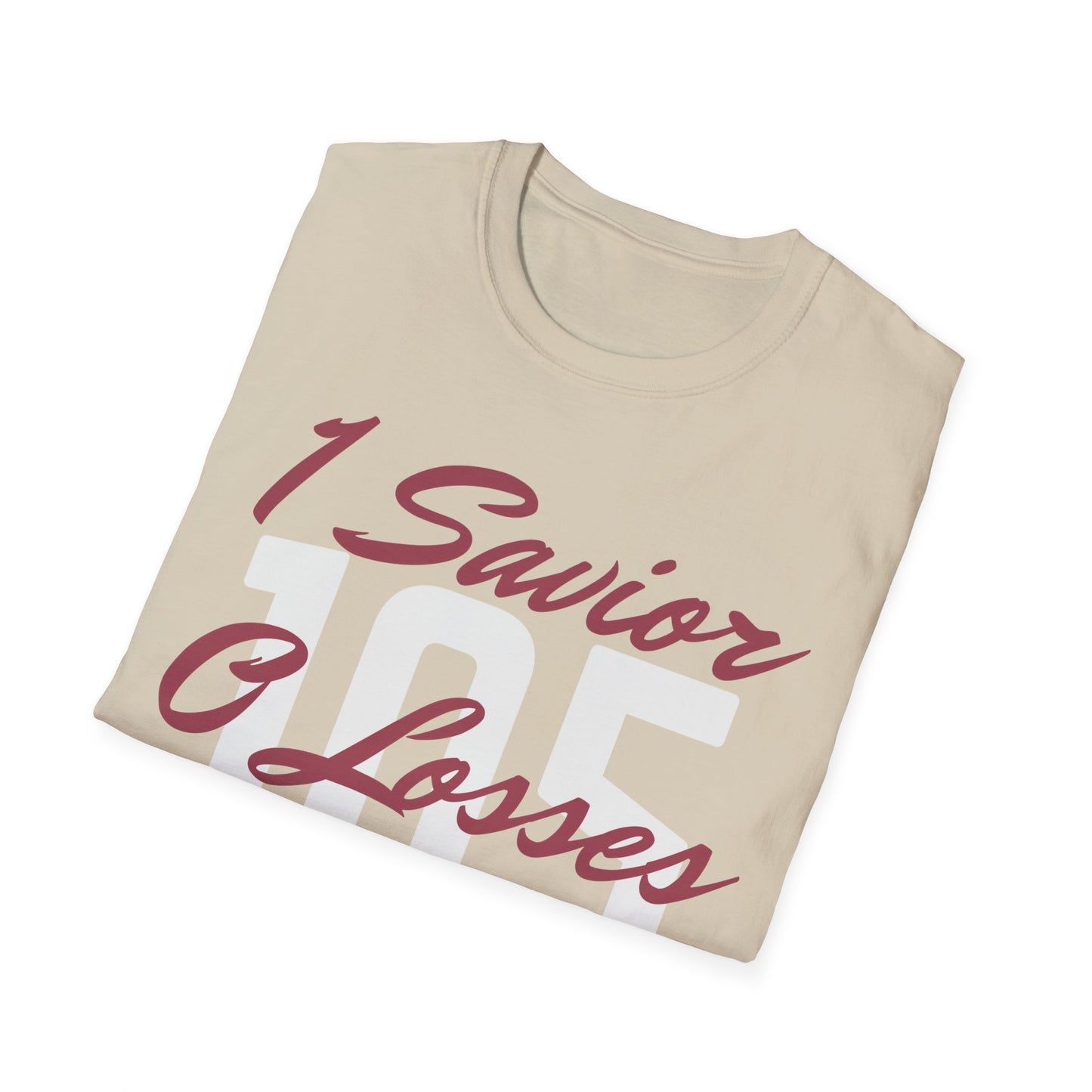 Adult 105 Christian Marron and White Letters