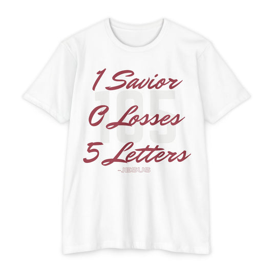 Adult 105 Christian Marron and White Letters Blended