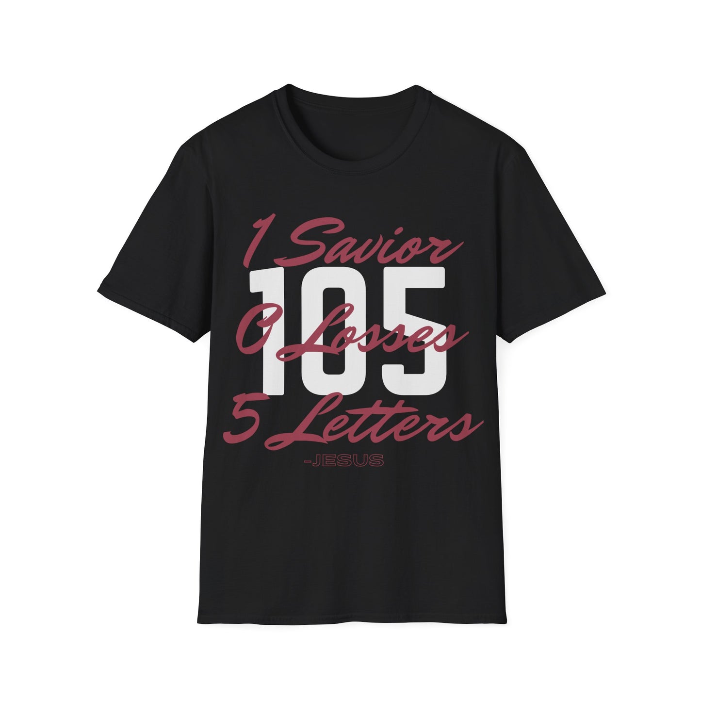 Adult 105 Christian Marron and White Letters