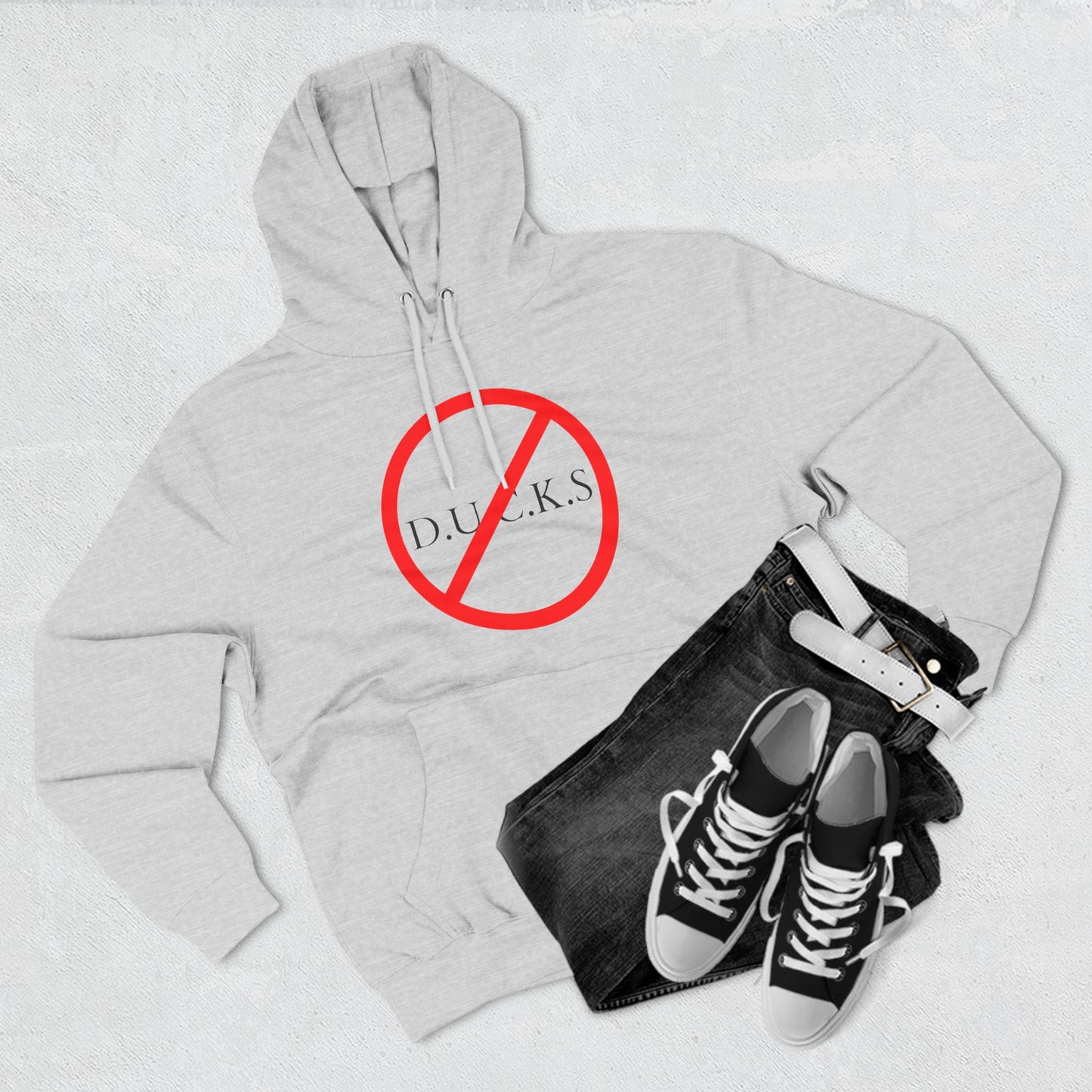 Ducks Christian Black Words Hoodie