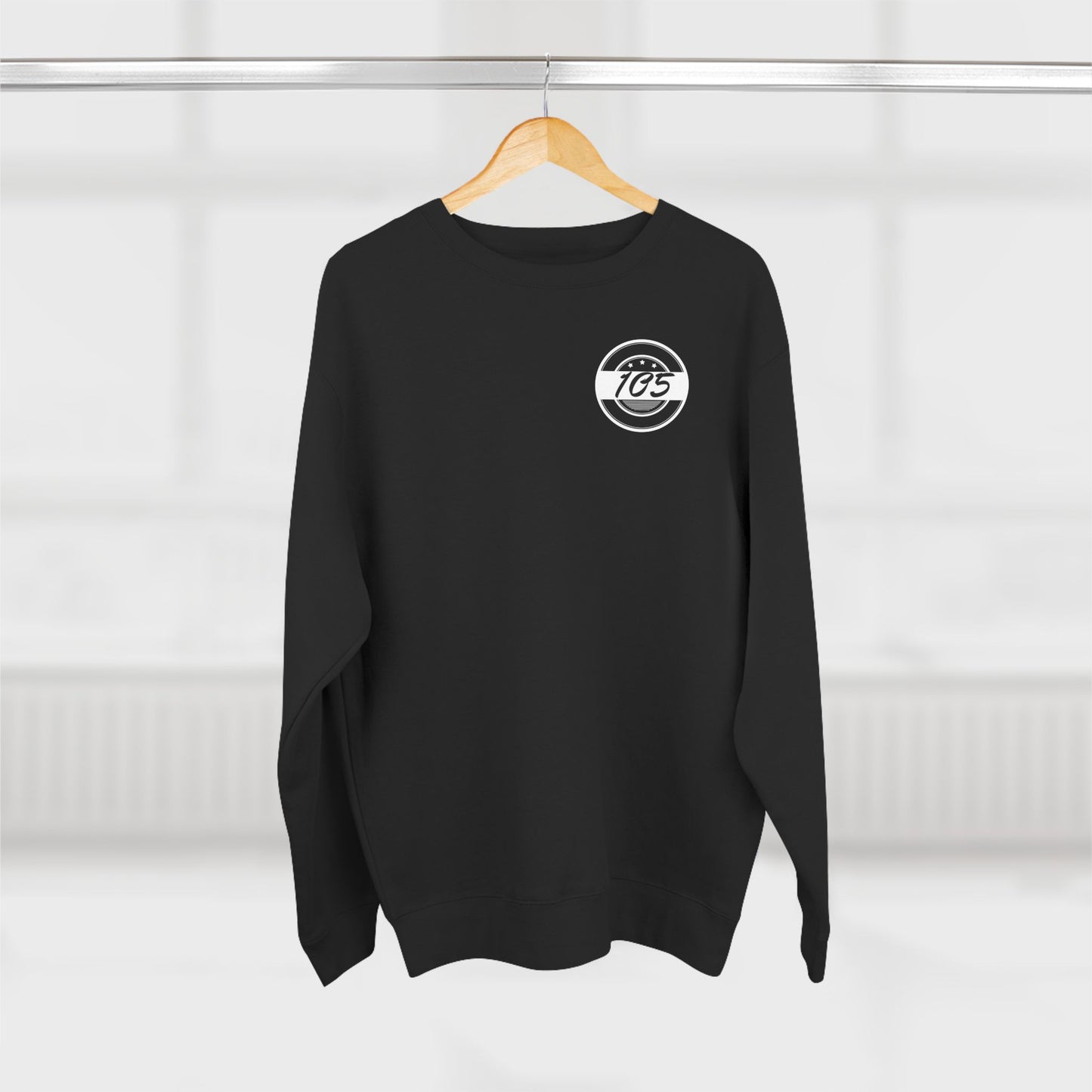 Adult 105 Christian White and Black Letters Crewneck